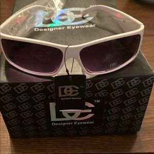 Designer Eyewear White Sunglasses UV400